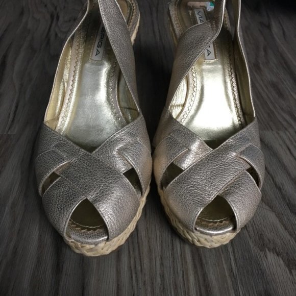 Via Spiga Wedge 4” Heels espadrilles Sandals - Picture 4 of 6